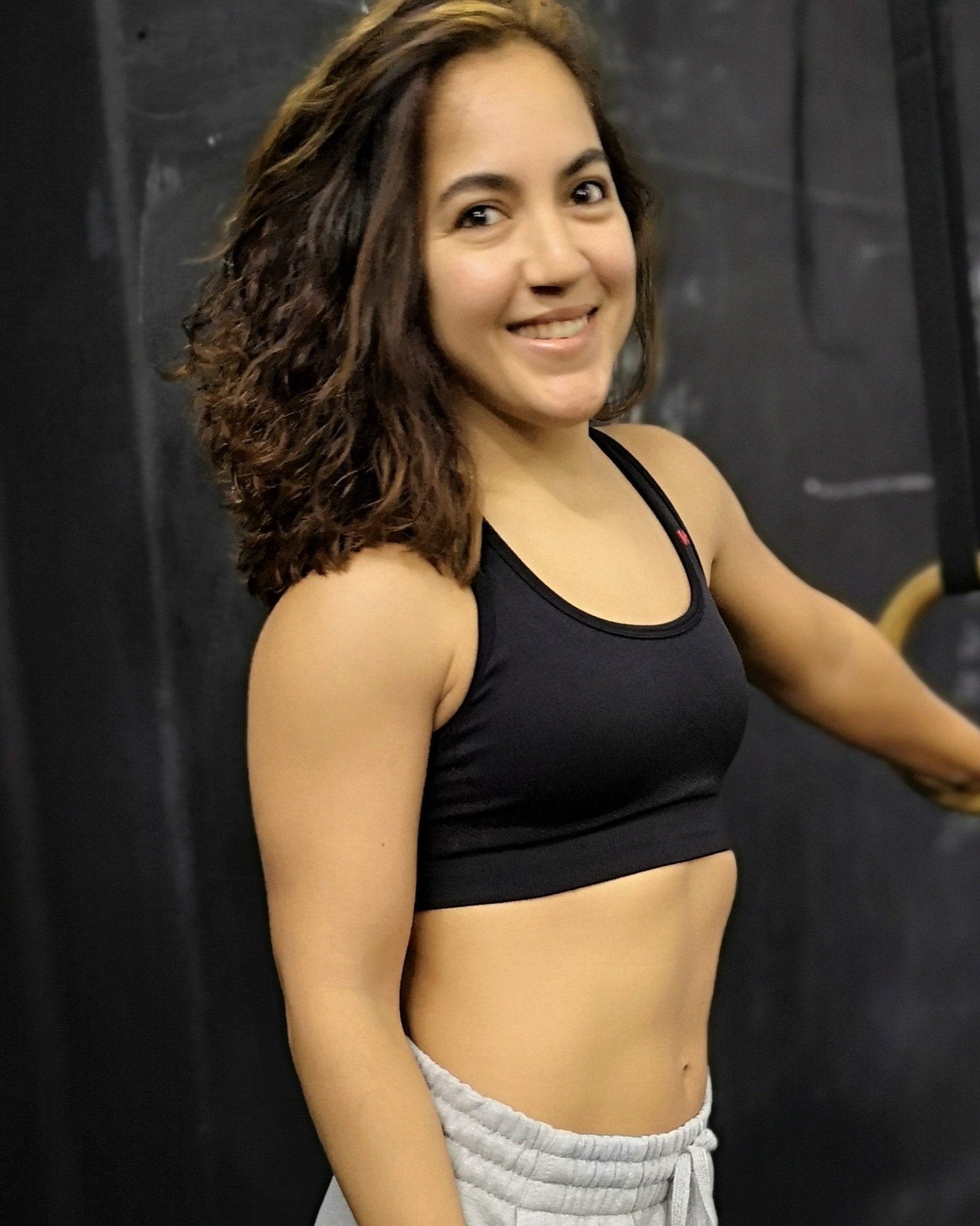 Twin MountainBlack - Sport Bra - TugaSox Fitness Store