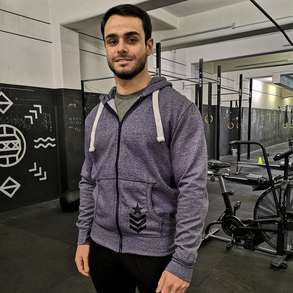 Wod Booster - Hoodie Unisexo com fecho | Wod Booster Denim - Unisex Zip-Up hoodie