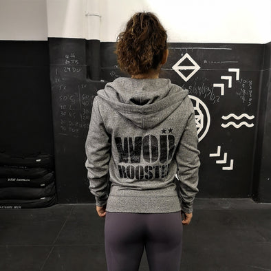 Wod Booster Icy Grey- Hoodie Unisexo com fecho | Wod Booster Icy Grey - Unisex Zip-Up hoodie